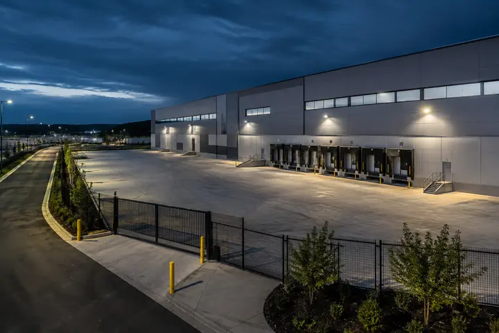 Warehouse perimeter and loading dock