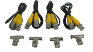 4x3feet Bnc Male to Bnc Male Patch Cable Video and 4 T type Connectors