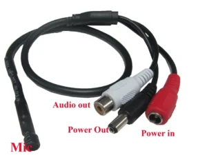 1pcxWide Range Mic Microphone For CCTV Security Spy Camera