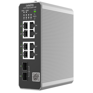 Lysora LCST-8GT2SFP-HP Industrial Cloud Managed PoE Switch